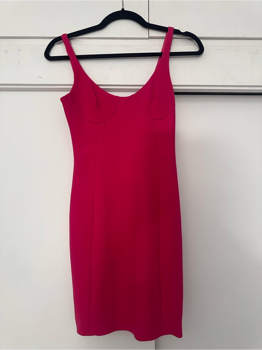 Bec & Bridge fuchsia fitted mini dress